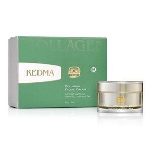 KEDMA COLLAGEN FACIAL CREAM-DEAD SEA MINERALS,VITAMINS A&E & NATURAL OILS-1.76oz
